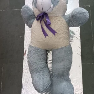 5 Feet Grey & White Teddy Bear